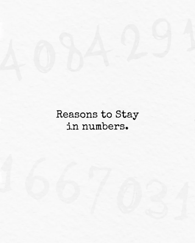 Reasons to Stay in numbers 💙An average of 25,000 letters a day 💙Most people come to Reasons to Stay to read a letter, with 98,000 writing one 💙*including non-sovereign territories and disputed territories as well as recognised states 🌍💙The UK, USA, Germany, Australia and Canada top the listThe most translated language is ChineseAnd still many more to come 💙If you’d like to support this project, pre-ordering the book is one of the best things you can do. Link in my bio 💙💙